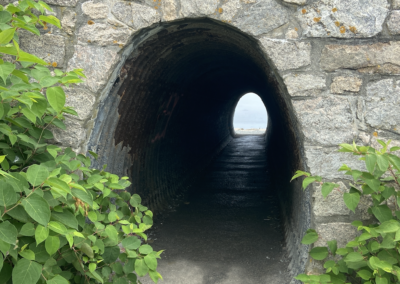 Cliff Walk Newport RI tunnels