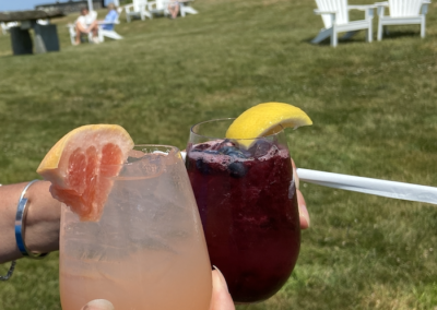 Drinks at Castle Hill Newport RI