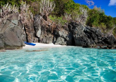 blue waters of St John